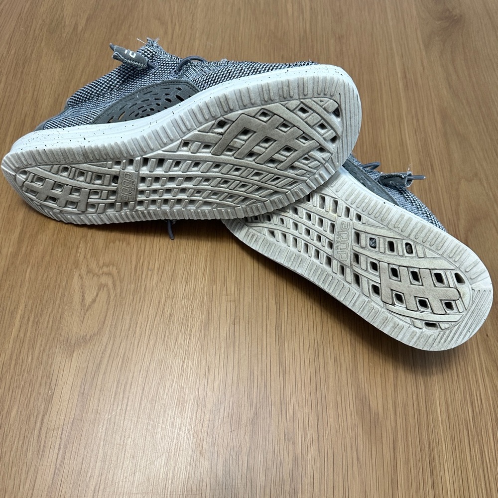 Hey Dude Men’s Wally Free Light Grey Size 8 - Picture 7 of 8